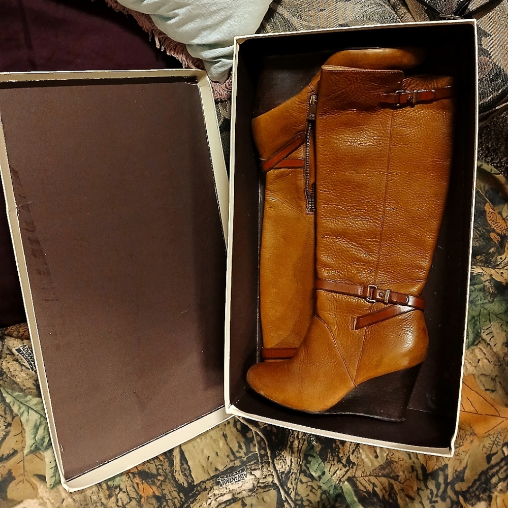 Coach Wedge Knee High Boots